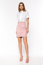 Kortermet skjorte Nife til dame fra MS StyleHaven, laget av Bomull; polyester, farge Hvit, størrelse 38, med sleeveless ermer, perfekt til casual; dress