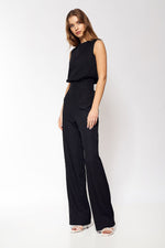 Jumpsuit Nife til dame fra MS StyleHaven, laget av polyester, farge Blå, størrelse 40, med sleeveless ermer, perfekt til casual; dress