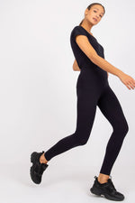 Leggings BFG til dame fra MS StyleHaven, laget av Bomull; Elastan-1, farge Grønn 2, størrelse XL, med sleeveless ermer, perfekt til casual; dress
