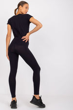 Leggings BFG til dame fra MS StyleHaven, laget av Bomull; Elastan-1, farge Grønn 3, størrelse M, med sleeveless ermer, perfekt til casual; dress