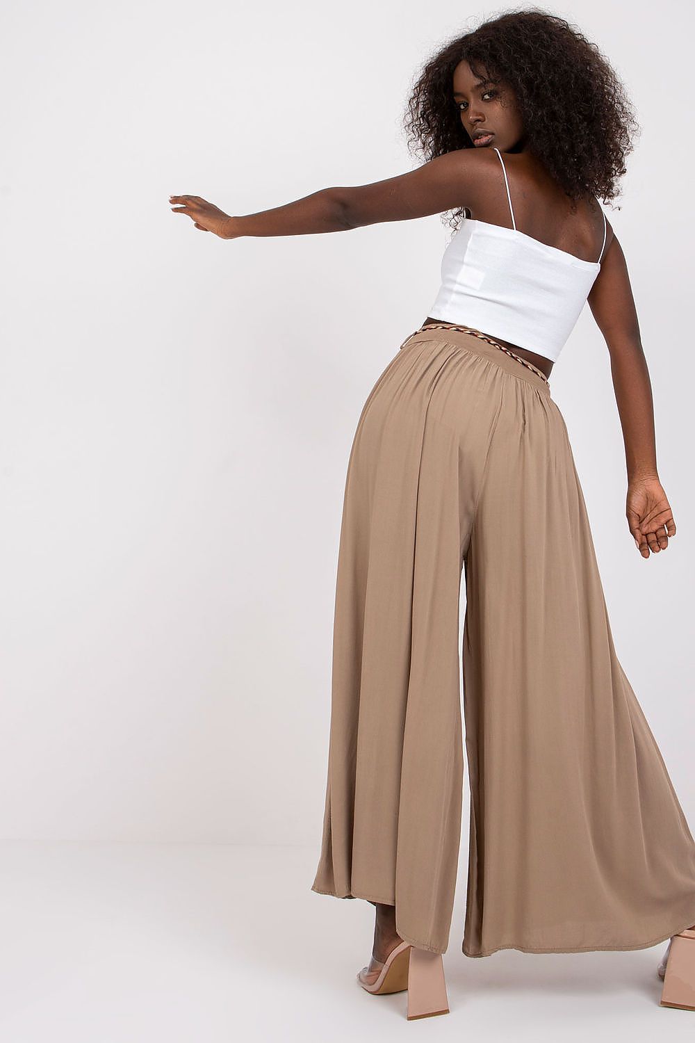 Damebukser Och Bella til dame fra MS StyleHaven, laget av Viskose, farge beige, størrelse s, med strapless ermer