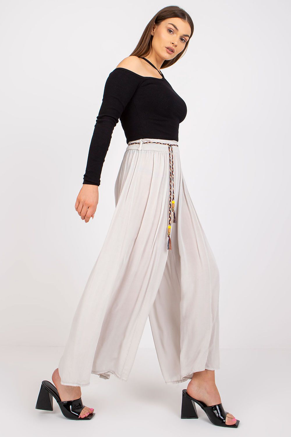 Damebukser Och Bella til dame fra MS StyleHaven, laget av Viskose, farge beige 2, størrelse s, med strapless ermer