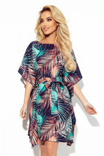 Sofia Day kjole til dame fra MS StyleHaven, laget av polyester, farge Rød 2, størrelse S/M, med short ermer, perfekt til casual; dress