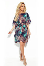 Sofia Day kjole til dame fra MS StyleHaven, laget av polyester, farge Rød 2, størrelse L/XL, med short ermer, perfekt til casual; dress