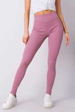 Lange leggings BFG til dame fra MS StyleHaven, laget av Bomull; Elastan-1, farge Blå, størrelse L, med long; 3-4 ermer, perfekt til casual; dress