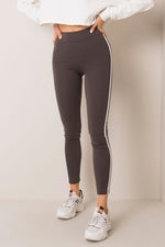 Lange leggings BFG til dame fra MS StyleHaven, laget av Bomull; Elastan-1, farge Marineblå, størrelse XS, med sleeveless ermer, perfekt til casual; dress