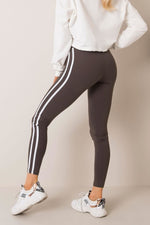 Lange leggings BFG til dame fra MS StyleHaven, laget av Bomull; Elastan-1, farge Marineblå, størrelse M, med sleeveless ermer, perfekt til casual; dress