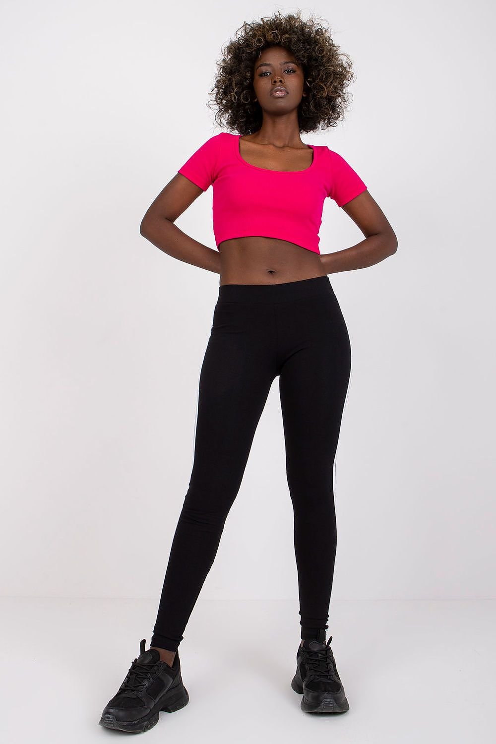 Lange leggings BFG til dame fra MS StyleHaven, laget av Bomull; Elastan-1, farge Grå, størrelse L, med sleeveless ermer, perfekt til casual; dress