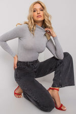Turtleneck Rue Paris til dame fra MS StyleHaven, laget av Viskose, farge Grønn, størrelse M, med sleeveless; 3-4 ermer, perfekt til casual; dress
