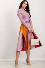Turtleneck Rue Paris til dame fra MS StyleHaven, laget av Viskose, farge Grå, størrelse L, med sleeveless; 3-4 ermer, perfekt til casual; dress