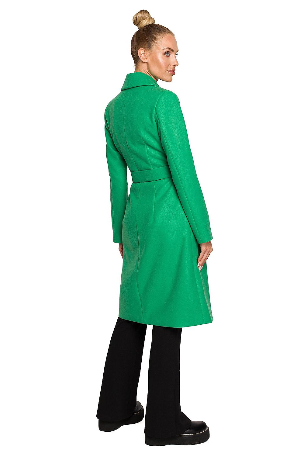 Frakk Moe til dame fra MS StyleHaven, laget av polyester; Elastan-1, farge Grønn, størrelse L, med short ermer, perfekt til dress