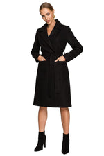 Frakk Moe til dame fra MS StyleHaven, laget av polyester; Elastan-1, farge Marineblå, størrelse M, med short ermer, perfekt til dress