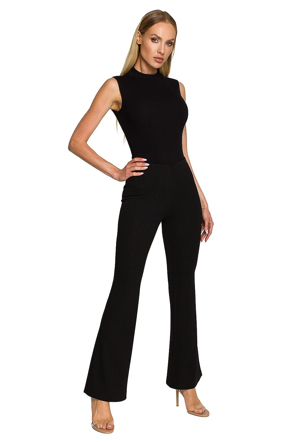 Damebukse - Moe til dame fra MS StyleHaven, laget av polyester; Elastan-1, farge Svart, størrelse M, med short ermer, perfekt til dress