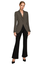 Klassiske Blazer - Moe til dame fra MS StyleHaven, laget av polyester, farge Grønn, størrelse XXL, med long ermer, perfekt til dress