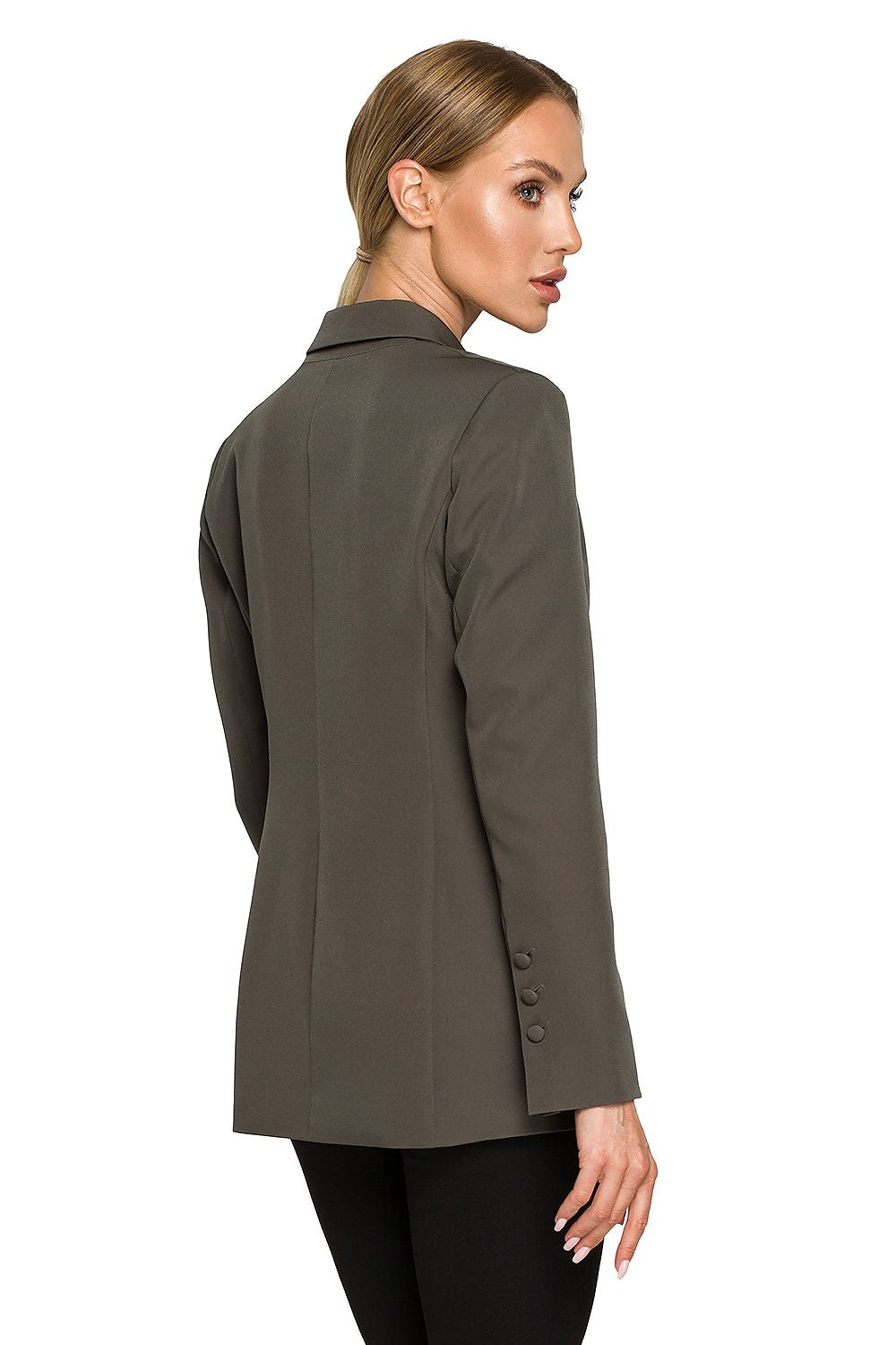 Klassiske Blazer - Moe til dame fra MS StyleHaven, laget av polyester, farge Grønn 2, størrelse s, med long ermer, perfekt til dress