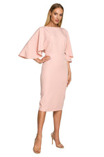 Cocktailkjole Moe til dame fra MS StyleHaven, laget av polyester, farge Grønn, størrelse L, med long ermer, perfekt til dress