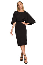 Cocktailkjole Moe til dame fra MS StyleHaven, laget av polyester, farge Rosa, størrelse M, med long ermer, perfekt til dress