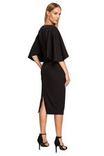 Cocktailkjole Moe til dame fra MS StyleHaven, laget av polyester, farge Rosa, størrelse L, med long ermer, perfekt til dress