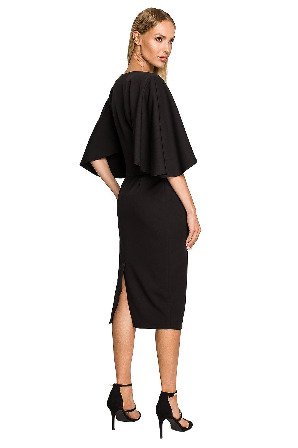Cocktailkjole Moe til dame fra MS StyleHaven, laget av polyester, farge Rosa, størrelse L, med long ermer, perfekt til dress