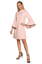 Dagkjole Moe til dame fra MS StyleHaven, laget av polyester, farge Grønn, størrelse L, med long ermer, perfekt til dress