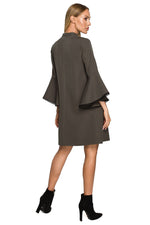 Dagkjole Moe til dame fra MS StyleHaven, laget av polyester, farge Rosa, størrelse s, med long ermer, perfekt til dress