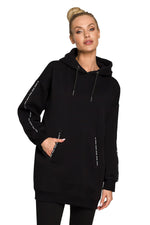 Lang Genser - Moe til dame fra MS StyleHaven, laget av Bomull; polyester, farge beige, størrelse XXL, med long ermer, perfekt til dress