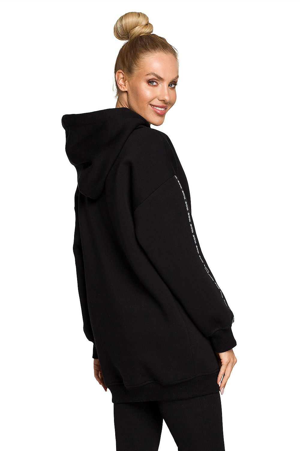 Lang Genser - Moe til dame fra MS StyleHaven, laget av Bomull; polyester, farge Rød, størrelse M, med long ermer, perfekt til dress
