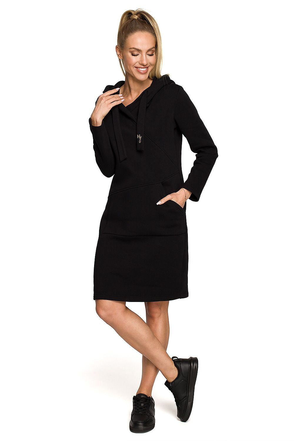 Dagkjole Moe til dame fra MS StyleHaven, laget av Bomull, farge beige, størrelse M, med short ermer, perfekt til dress