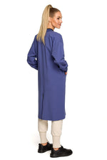 Lang sweatshirt - Moe til dame fra MS StyleHaven, laget av Bomull, farge beige, størrelse XL, med short ermer, perfekt til dress