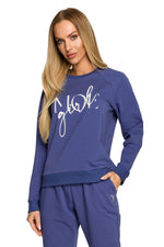 Genser - Moe til dame fra MS StyleHaven, laget av Bomull, farge beige, størrelse M, med short ermer, perfekt til dress
