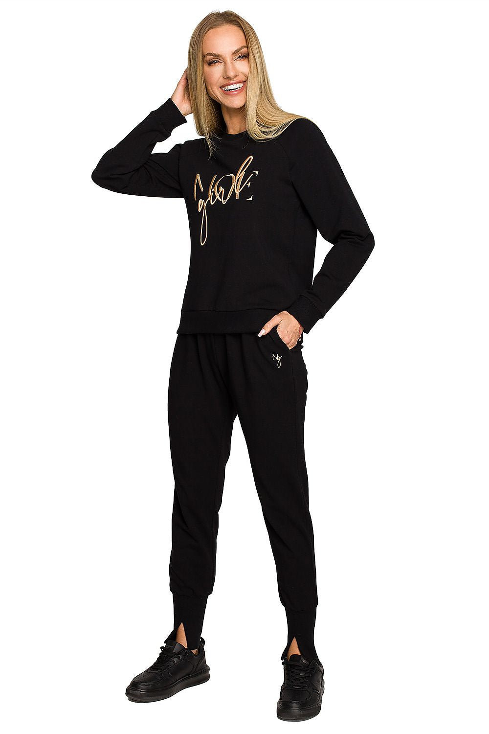 Genser - Moe til dame fra MS StyleHaven, laget av Bomull, farge Marineblå, størrelse XL, med short ermer, perfekt til dress
