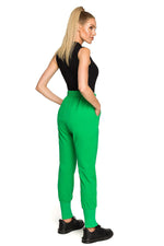 Treningsbukse Moe til dame fra MS StyleHaven, laget av Bomull, farge Grønn, størrelse M, med short ermer, perfekt til dress
