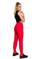 Treningsbukse Moe til dame fra MS StyleHaven, laget av Bomull, farge beige, størrelse L, med short ermer, perfekt til dress