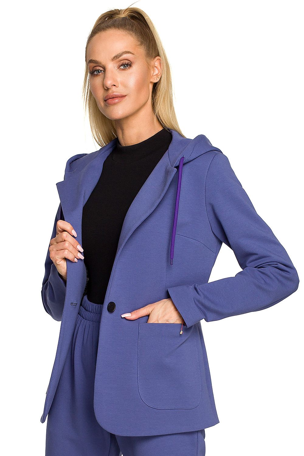 Hette Jakke - Moe til dame fra MS StyleHaven, laget av Bomull, farge beige, størrelse M, med long ermer, perfekt til dress