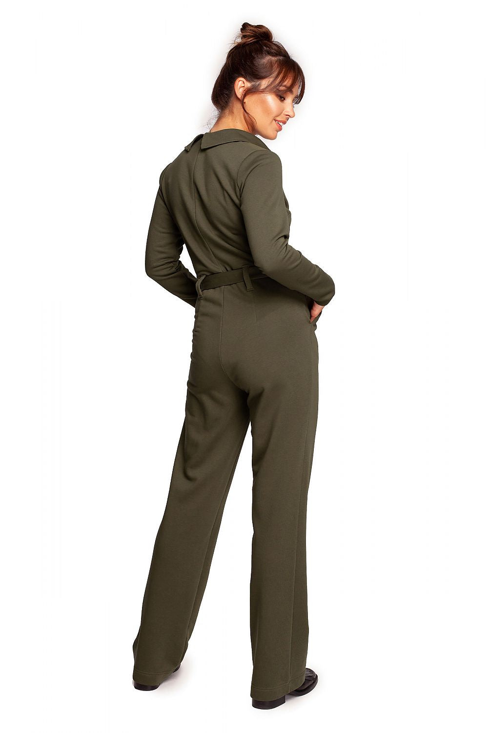 Jumbsuit dress - BeWear til dame fra MS StyleHaven, laget av Bomull; polyester, farge Fiolett, størrelse XL, med long ermer, perfekt til dress