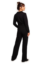 Jumbsuit dress - BeWear til dame fra MS StyleHaven, laget av Bomull; polyester, farge Grønn, størrelse L, med long ermer, perfekt til dress