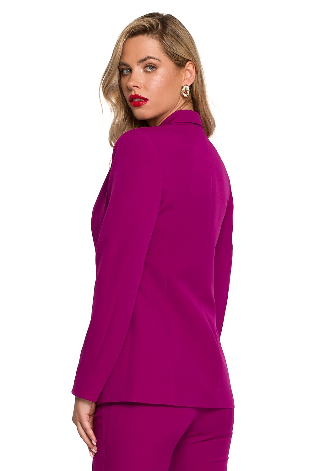 Jakke Makover til dame fra MS StyleHaven, laget av polyester, farge Fiolett, størrelse L, med long ermer