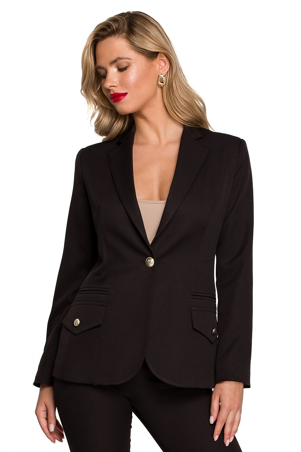 Jakke Makover til dame fra MS StyleHaven, laget av polyester, farge Fiolett, størrelse XL, med long ermer