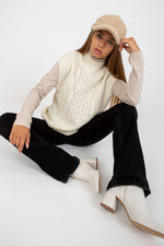 Gilet Sublevel til dame fra MS StyleHaven, laget av Akryl, farge Hvit, størrelse S/M, med short ermer