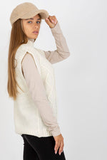 Gilet Sublevel til dame fra MS StyleHaven, laget av Akryl, farge Hvit, størrelse M/L, med short ermer