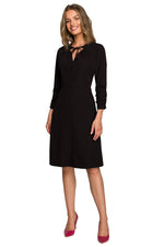 Dagkjole Stylove til dame fra MS StyleHaven, laget av polyester; Viskose; Elastan-1, farge Grønn, størrelse XXL, med lang ermer, perfekt til dress
