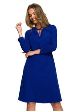Dagkjole Stylove til dame fra MS StyleHaven, laget av polyester; Viskose; Elastan-1, farge Fiolett, størrelse M, med lang ermer, perfekt til dress