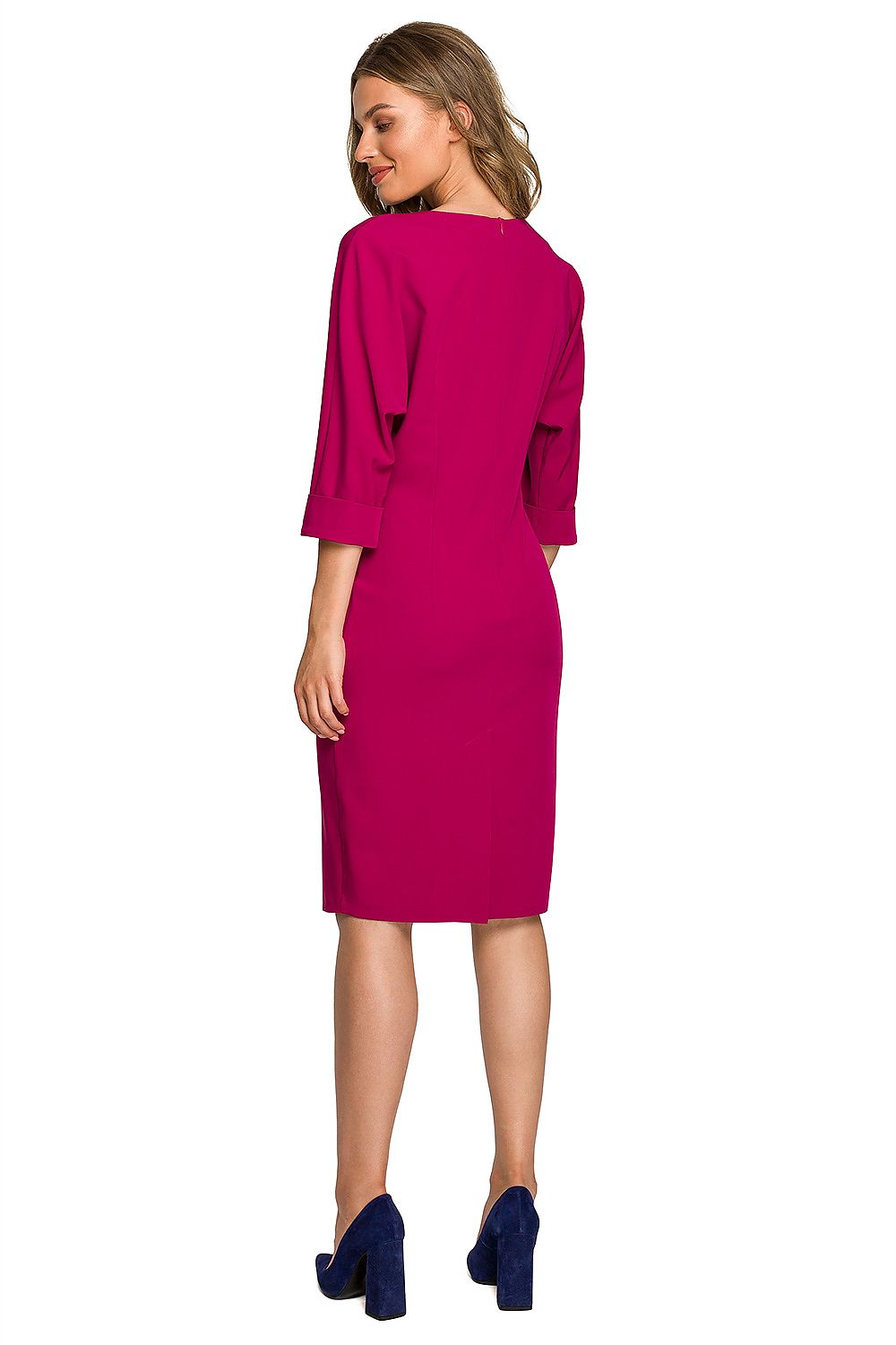 Dagkjole Stylove til dame fra MS StyleHaven, laget av polyester; Viskose; Elastan-1, farge Grønn, størrelse XL, med lang ermer, perfekt til dress