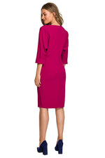Dagkjole Stylove til dame fra MS StyleHaven, laget av polyester; Viskose; Elastan-1, farge Grønn, størrelse XL, med lang ermer, perfekt til dress