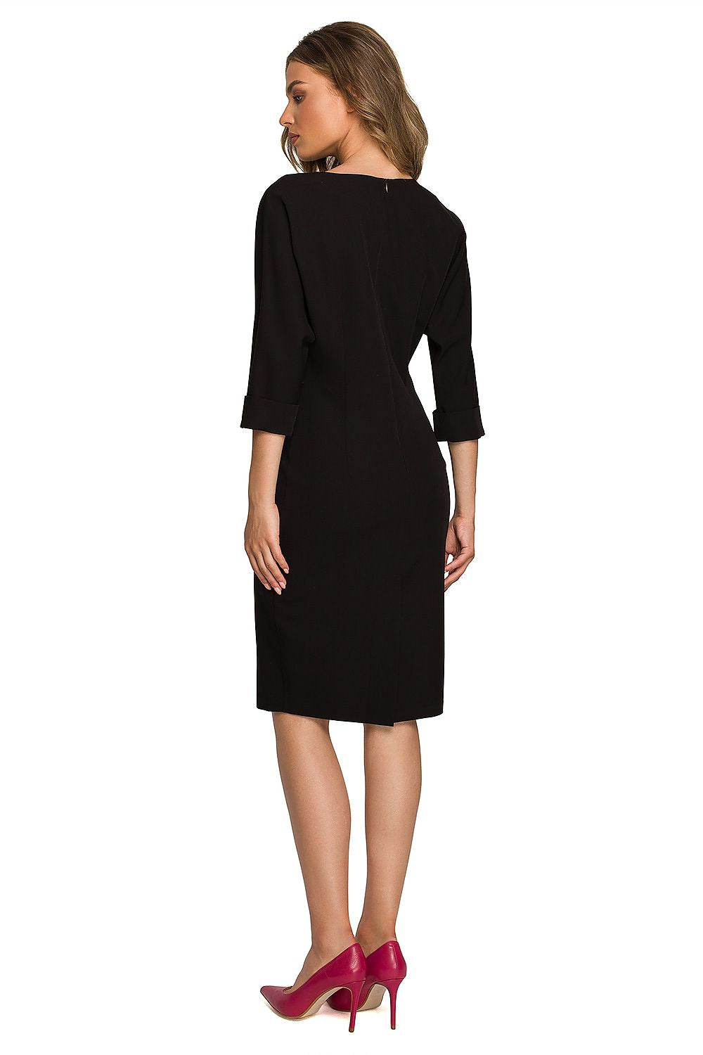 Dagkjole Stylove til dame fra MS StyleHaven, laget av polyester; Viskose; Elastan-1, farge Fiolett, størrelse s, med lang ermer, perfekt til dress