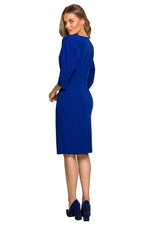 Dagkjole Stylove til dame fra MS StyleHaven, laget av polyester; Viskose; Elastan-1, farge Fiolett, størrelse L, med lang ermer, perfekt til dress