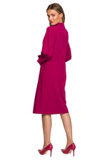 Dagkjole Stylove til dame fra MS StyleHaven, laget av polyester; Viskose; Elastan-1, farge Grønn, størrelse XL, med 3-4; long ermer, perfekt til dress