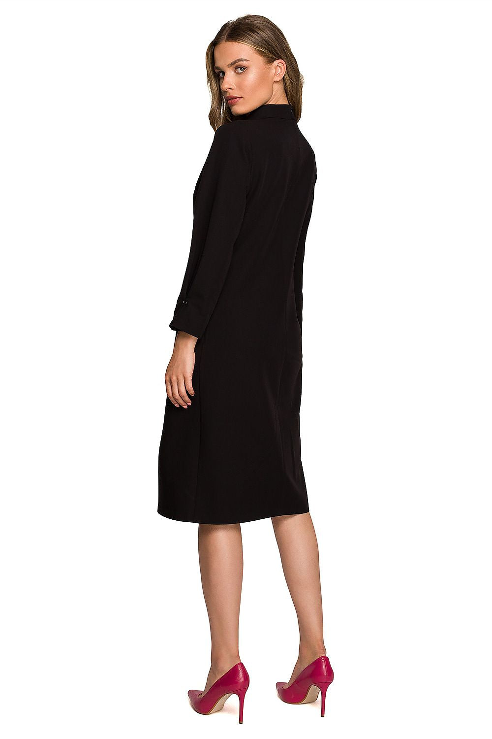 Dagkjole Stylove til dame fra MS StyleHaven, laget av polyester; Viskose; Elastan-1, farge Fiolett, størrelse s, med 3-4; long ermer, perfekt til dress