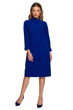 Dagkjole Stylove til dame fra MS StyleHaven, laget av polyester; Viskose; Elastan-1, farge Fiolett, størrelse M, med 3-4; long ermer, perfekt til dress