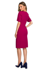 Dagkjole Stylove til dame fra MS StyleHaven, laget av polyester; Viskose; Elastan-1, farge Grønn, størrelse XL, med short; 3-4 ermer, perfekt til dress